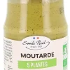 EMILE NOËL Moutarde aux 5 plantes bio en pot de 200 g
