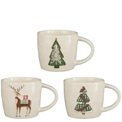 EDELMAN Mug Fran coloris blanc en grès - Ø 10 cm