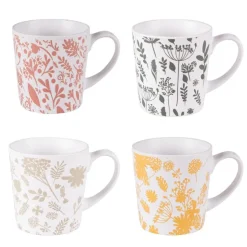 BASTIDE Mugs en grès multicolore Coffret Galehia - 4 x 34 cl