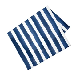 SAFECO Nappe décorative en coton coloris bleu Horizon - 150 x 250 cm