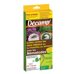 New DÉCAMP' Nématodes traitement biologique contre les vers blancs et mouches