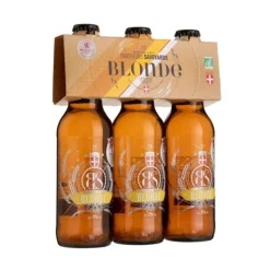 Clearance LES BRASSEURS SAVOYARDS Pack bière BS blonde bio Brasseurs Savoyards - 3 x 33 cl