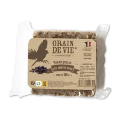 GRAIN DE VIE Pain de graisse aux fruits secs pour oiseaux - 290 g