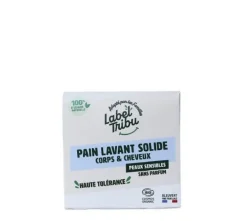 Hot LABEL TRIBU Pain lavant solide sans parfum Corps et cheveux - 110 g