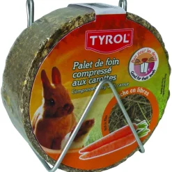 Hot TYROL Palet de foin compressé aux carottes pour Lapin 240g