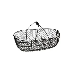 Clearance DUCHESNAY Panier de récolte en fil métallique marron à poignées 25 l