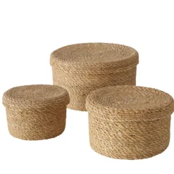 Sale BOLTZE Panier rond en algues marron Sophy M - Ø 20 x H 12 cm