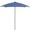 Online Parasol carré inclinable en aluminium mat et toile polyester - 200 x 200 cm