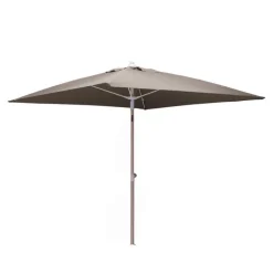 Online Parasol carré inclinable en aluminium mat et toile polyester - 200 x 200 cm
