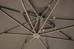 Sale Parasol déporté bio, orientable et inclinable, gris - PROLOISIRS NH - 3x3m