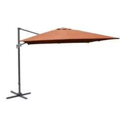 Sale PROLOISIRS Parasol déporté inclinable et rotatif Sienne 3 x 4 m