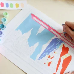 LA PETITE ÉPICERIE Peinture au numéro Fenêtre sur Naples Petit Pinceau by - 25,5 x 3,5 x 33 cm