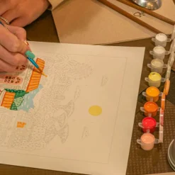 Hot LA PETITE ÉPICERIE Peinture au numéro Singapour Petit Pinceau by - 25,5 x 33 cm