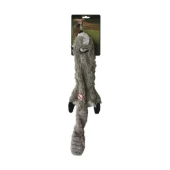 Sale SKINNEEEZ Peluche pour chien Raton laveur plat gris Girard Skineeez– 61 cm
