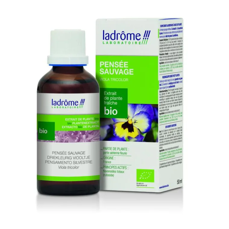 Sale LABORATOIRE LADRÔME Pensée sauvage extrait de plantes fraîches bio Ladrôme - 50 ml