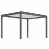 Discount Pergola bioclimatique autoportante en aluminium, grey PROLOISIRS ERIS - 3m x 3m