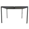 New COULEURS DU MONDE Pergola bioclimatique autoportante en aluminium coloris gris anthracite modèle Maïa - 3 x 3 x 2,23 m
