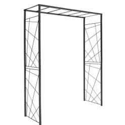 LOUIS MOULIN Pergola Mandala tube Grand modèle Métal Gris 165x50x198 cm