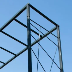 LOUIS MOULIN Pergola Mandala tube Grand modèle Métal Gris 165x50x198 cm