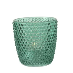 Best Photophore Marilu en verre bleu H 7,5 x Ø 7,5 cm