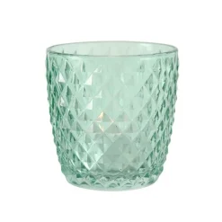 Best Photophore Marilu en verre bleu H 7,5 x Ø 7,5 cm