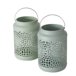 Hot BOLTZE Photophore Ozana coloris vert - 14 x 14 x 17 cm