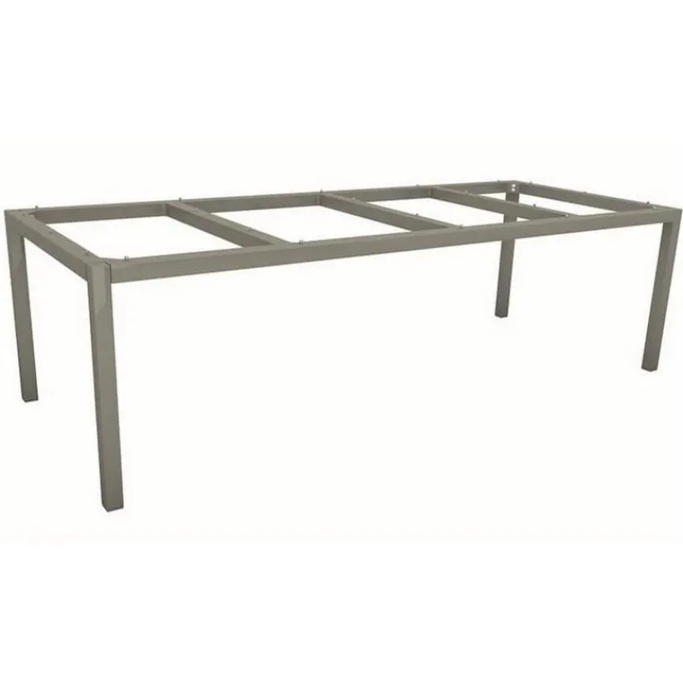 Discount STERN Pied de table coloris gris graphite en aluminium - 250 x 100 x 72 cm