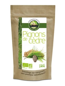 Hot ETHNOSCIENCE Pignons de cèdre bio - 140 g