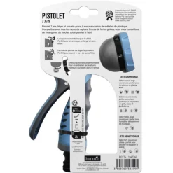 Outlet BOTANIC® Pistolet 7 jets avec gâchette verrouillable et débit réglable