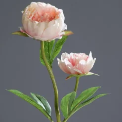Online ART FLORAL Pivoine rose artificielle 2 fleurs - 60 cm