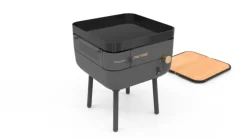 Hot FORGE ADOUR Plancha Nomad au gaz coloris noir en acier Nomad - 33,5 x 33,5 x 21,5 cm