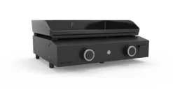 FORGE ADOUR Plancha Origin au gaz 60 pour 8 à 10 personnes coloris noir en acier 5000 W Origin - 60,7 x 54,6 x 24 cm