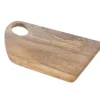 Planche à découper asymétrique coloris marron en bois de manguier - 41 x 25 cm
