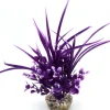 New LABEO Plante artificielle pour aquarium coloris violet Herbe Grass GM