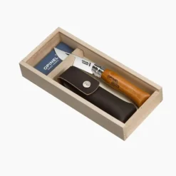 Outlet OPINEL Plumier avec couteau inox, manche olivier et son étui n°8