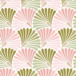 Sale SAFECO Pochette en tissu à motif rose et vert Eros - 20 x 12 cm