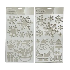 Online Pochoir Vitre Plastique pour Bombe à Neige 24x41 cm