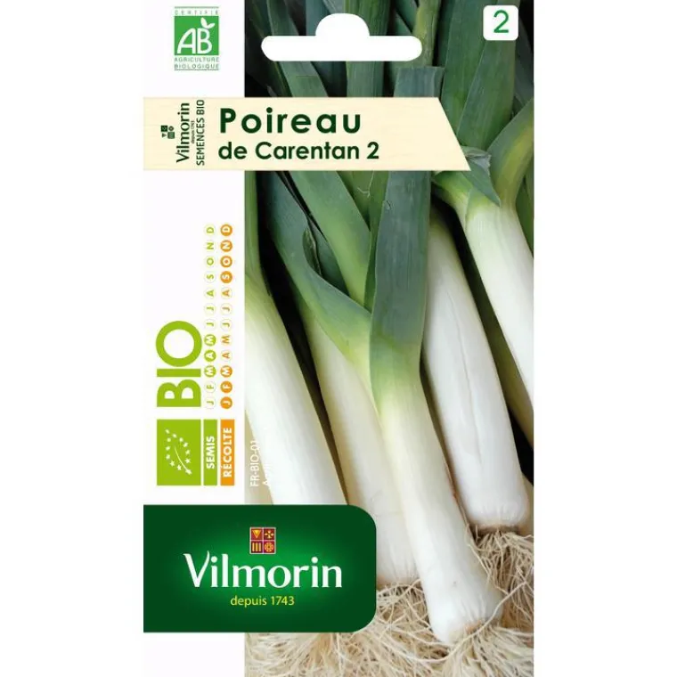 Online VILMORIN Poireau de Carentan 2 Bio - graines à semer