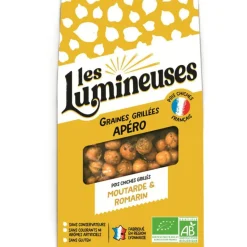 Online LES LUMINEUSES Pois chiches grillés bio apéro moutarde et romarin - 90 g