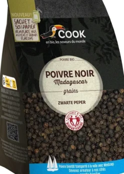 Hot COOK Poivre noir grains bio - 150 g