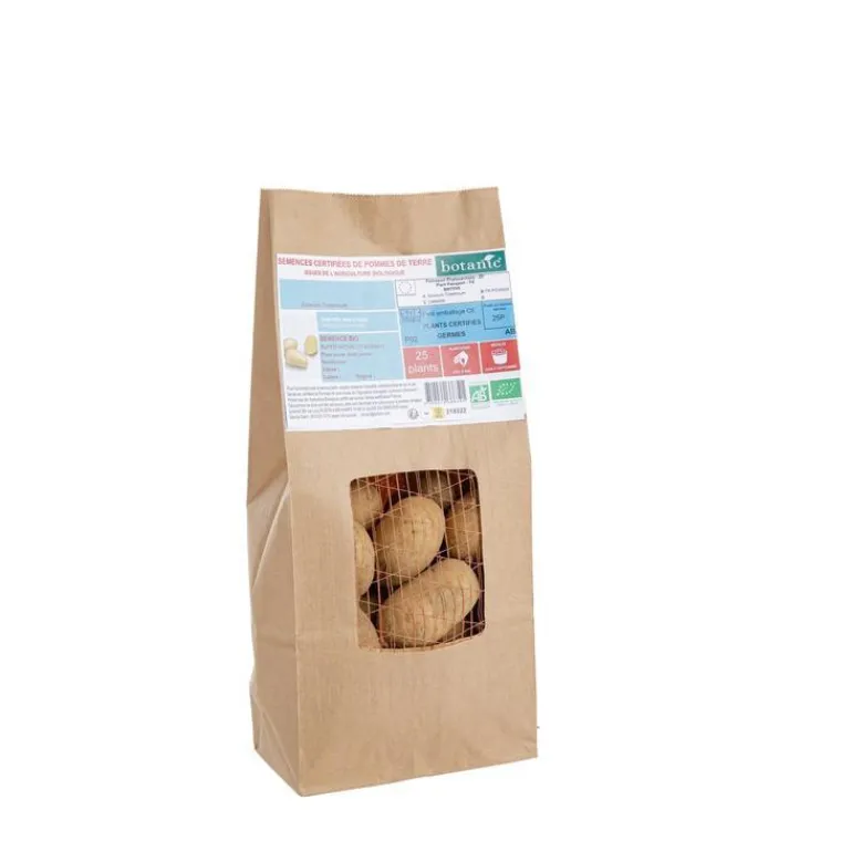 BOTANIC® Pommes de terre Desiré bio calibre 0001, 25 plants