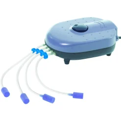 Hot HEISSNER Pompe à air outdoor réglable grise 720 l/h dimensions 28 x 16,3 x 15 cm