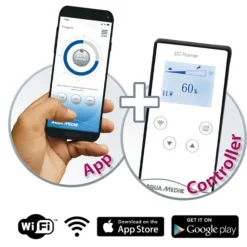 BLUE CORAL Pompe à eau wifi avec contrôleur, AQUA MEDIC DC Runner 3.3