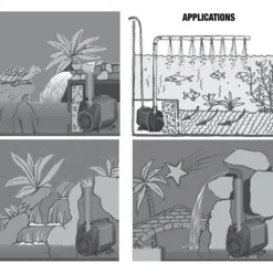 Clearance AQUARIUM SYSTEM Pompe d'aquarium silencieuse, performante, NEWA - modèle New Jet NJ400 - capacité 400L/H