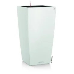 Sale LECHUZA Pot à réserve d'eau Cubico blanc - 30 x 30 x 56 cm