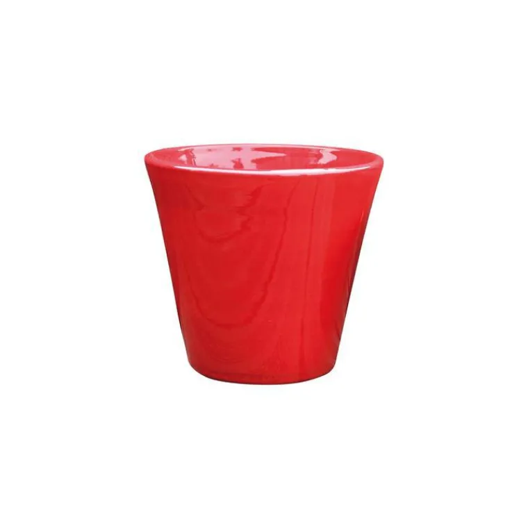 Best LES POTERIES D'ALBI Pot coloris rouge en terre émaillée Odyssée - Ø 18 cm