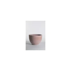 Outlet POTERIE GOICOECHEA Pot Cuvier bas contemporain en terre claire H 26 x Ø 36 cm