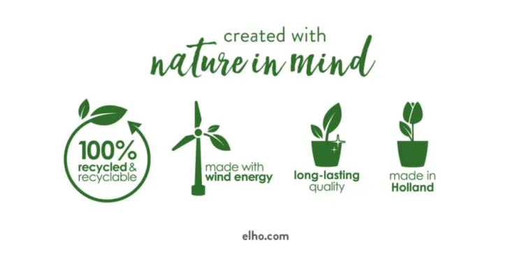 Online ELHO Pot de culture carré coloris living noir Green Basics Allin1 - 20 cm