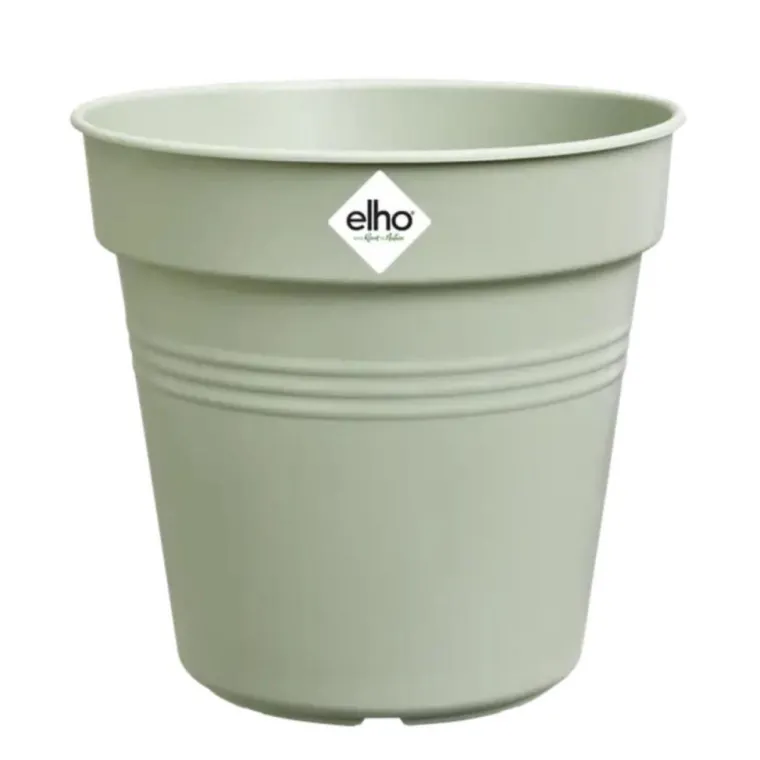 Discount ELHO Pot de culture en polypropylène vert pierre Green basics - Ø 40 x H 37 cm