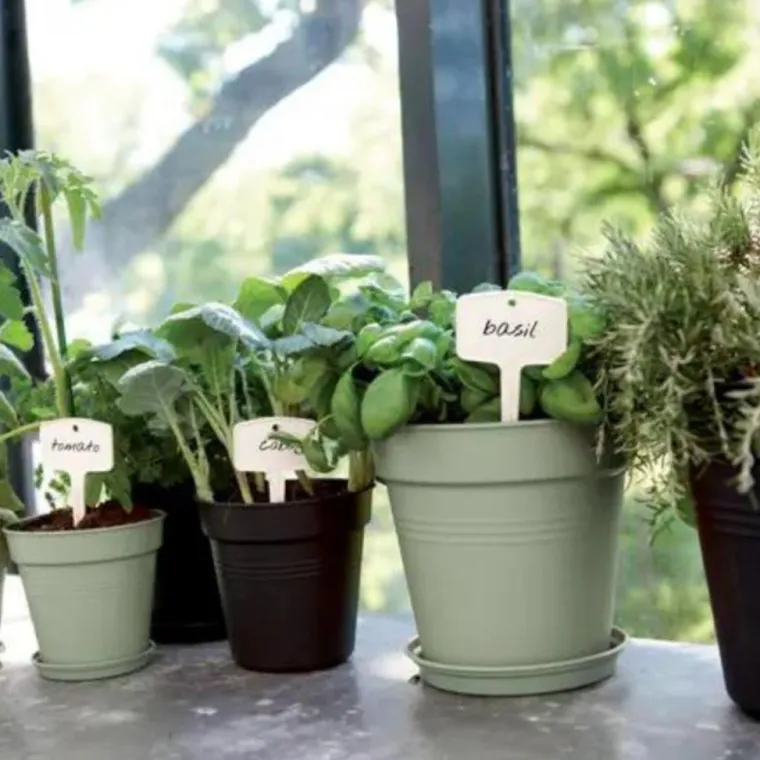 Discount ELHO Pot de culture en polypropylène vert pierre Green basics - Ø 40 x H 37 cm